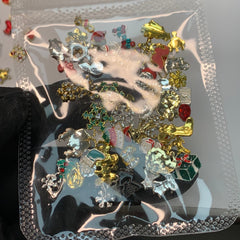 50 pcs Christmas Charms for Winter Nails Art Design