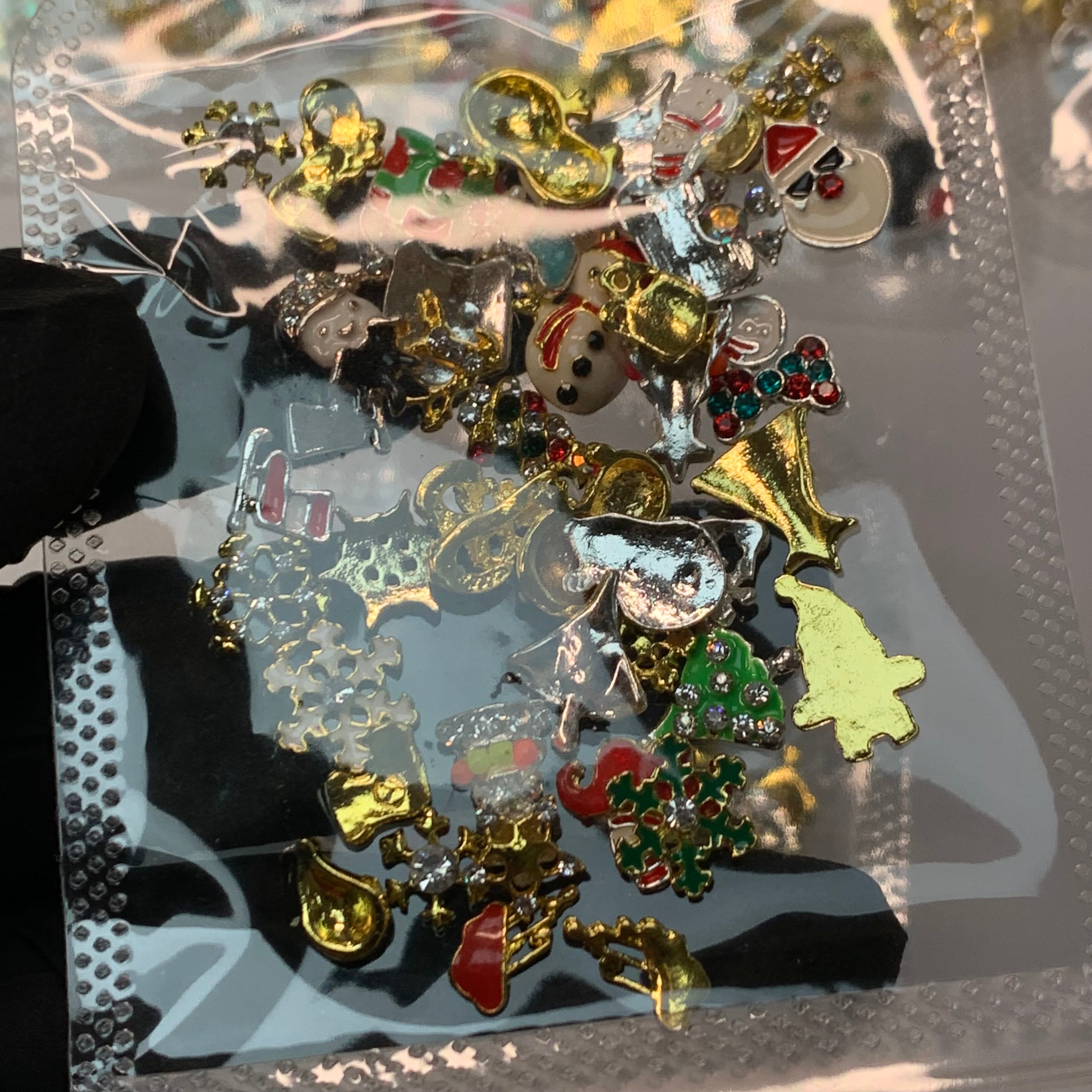 50 pcs Christmas Charms for Winter Nails Art Design