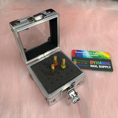 Aluminum Nail Drill Bit Storage Box 鈥?Holder for 25 carbides (Does not include bits)