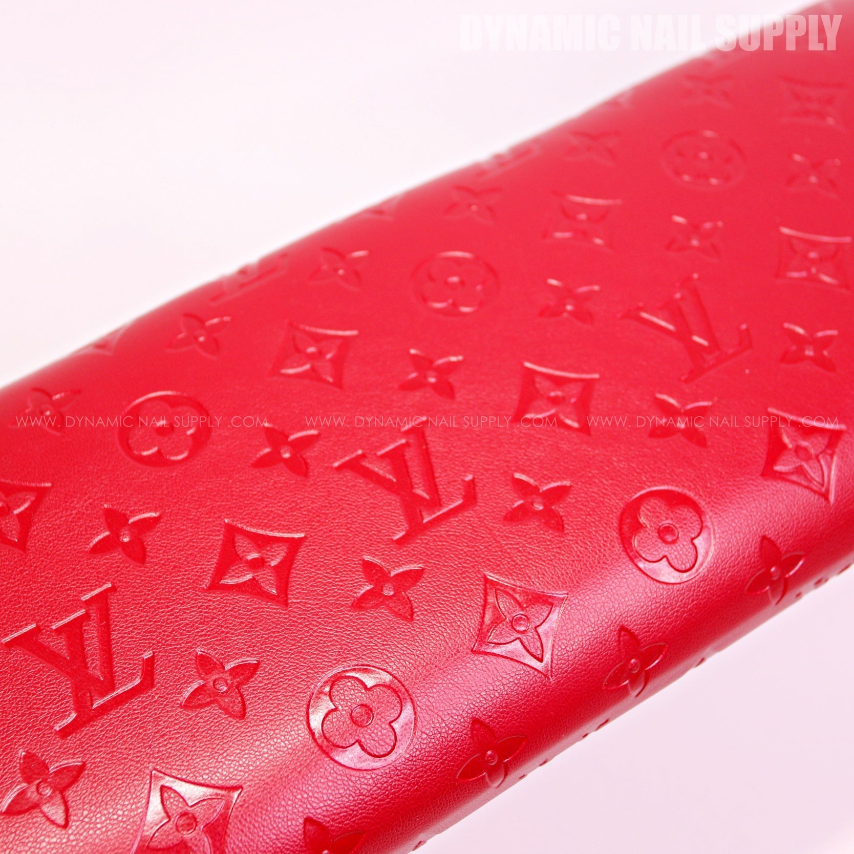 (HLA005 - Red LV Engraved) Handrest for Nails Studio Manicure and Pedicure Services (Reposabrazos Para Manicura)