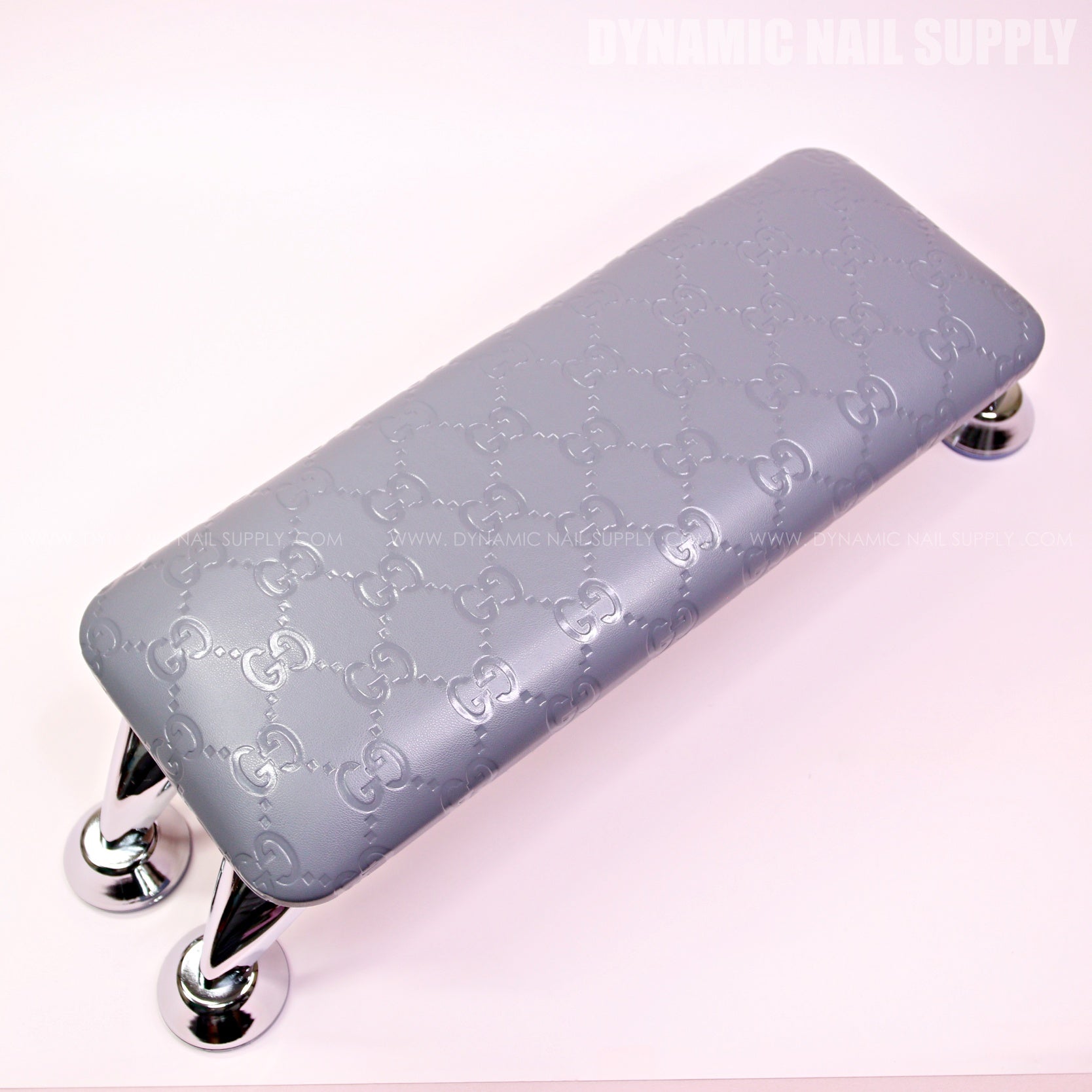 (RHL031 - Grey GCi Engraved) Luxury Brand Handrest for Nail technicians (Reposabrazos Para Manicura)