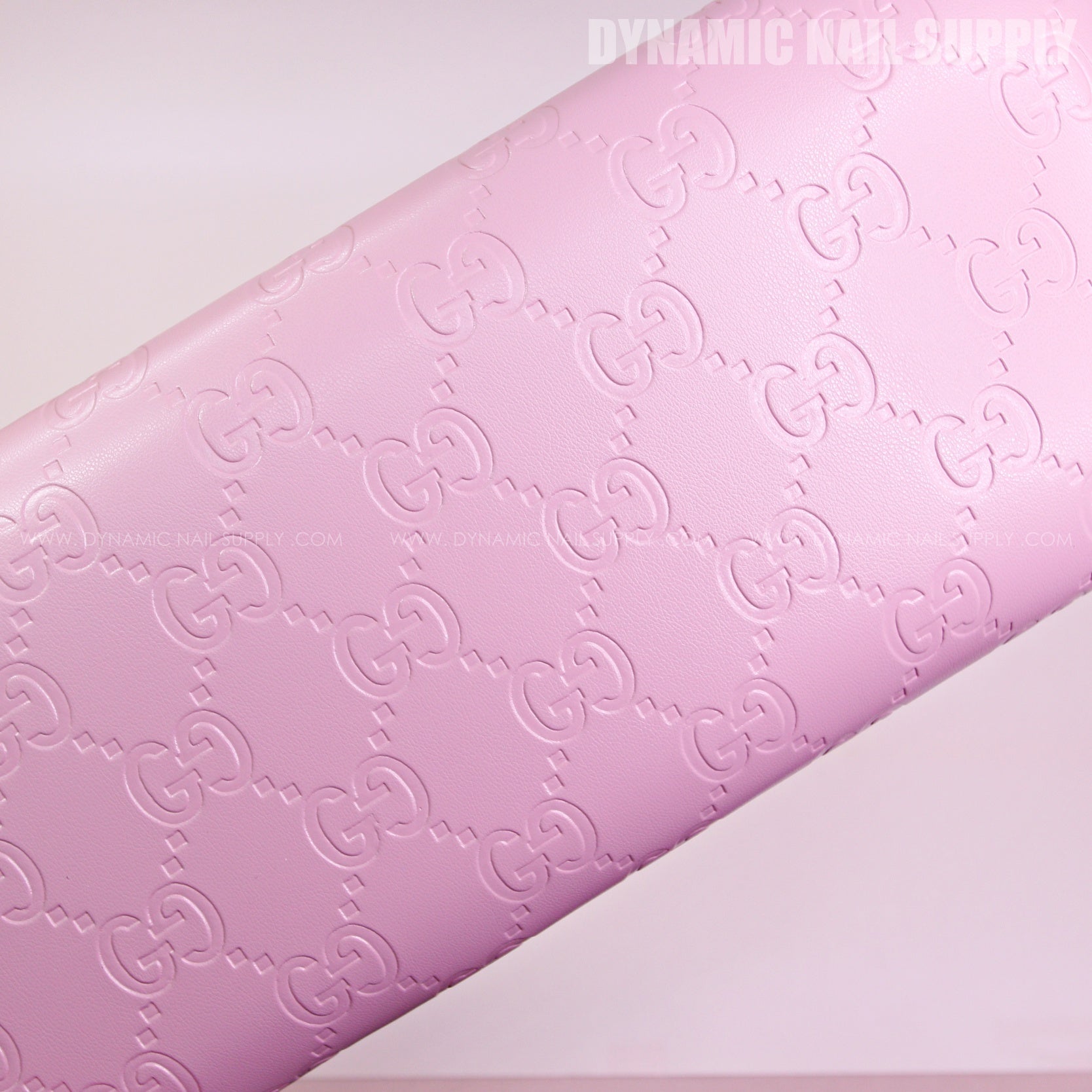 (RHL029 - Pink GCi Engraved) Luxury Logo Brand Name Handrest for Pedicure and Manicure Nail Services (Reposabrazos Para Manicura)