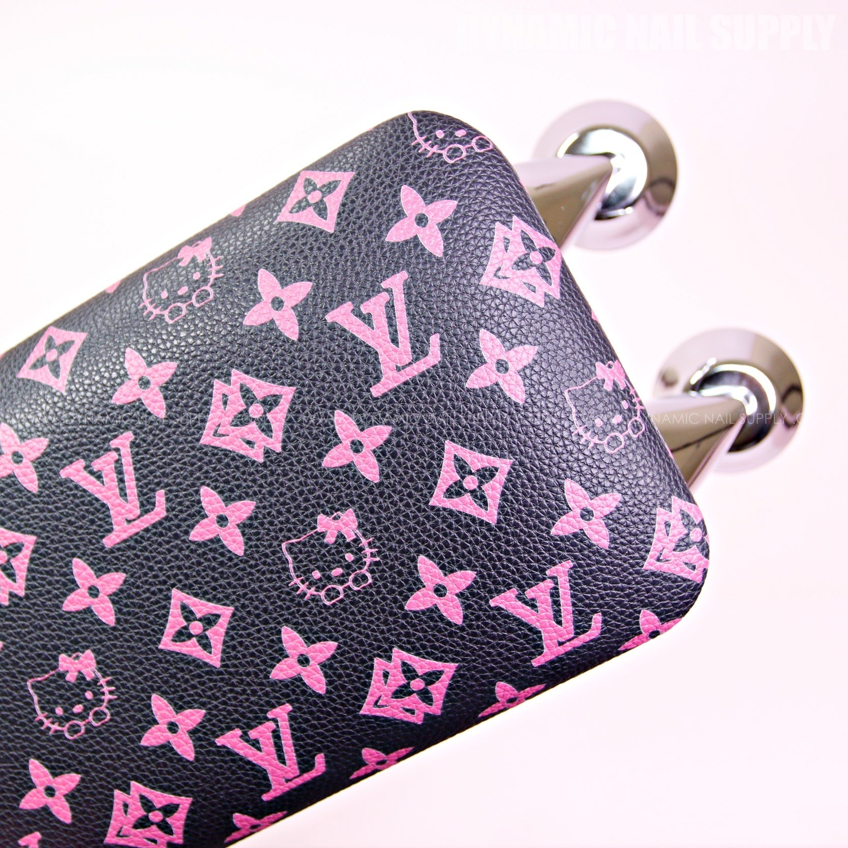 (RM009 - Pink LV/ Kitty Pattern) Handrest for Nails Studio Manicure Services (Reposabrazos Para Manicura)