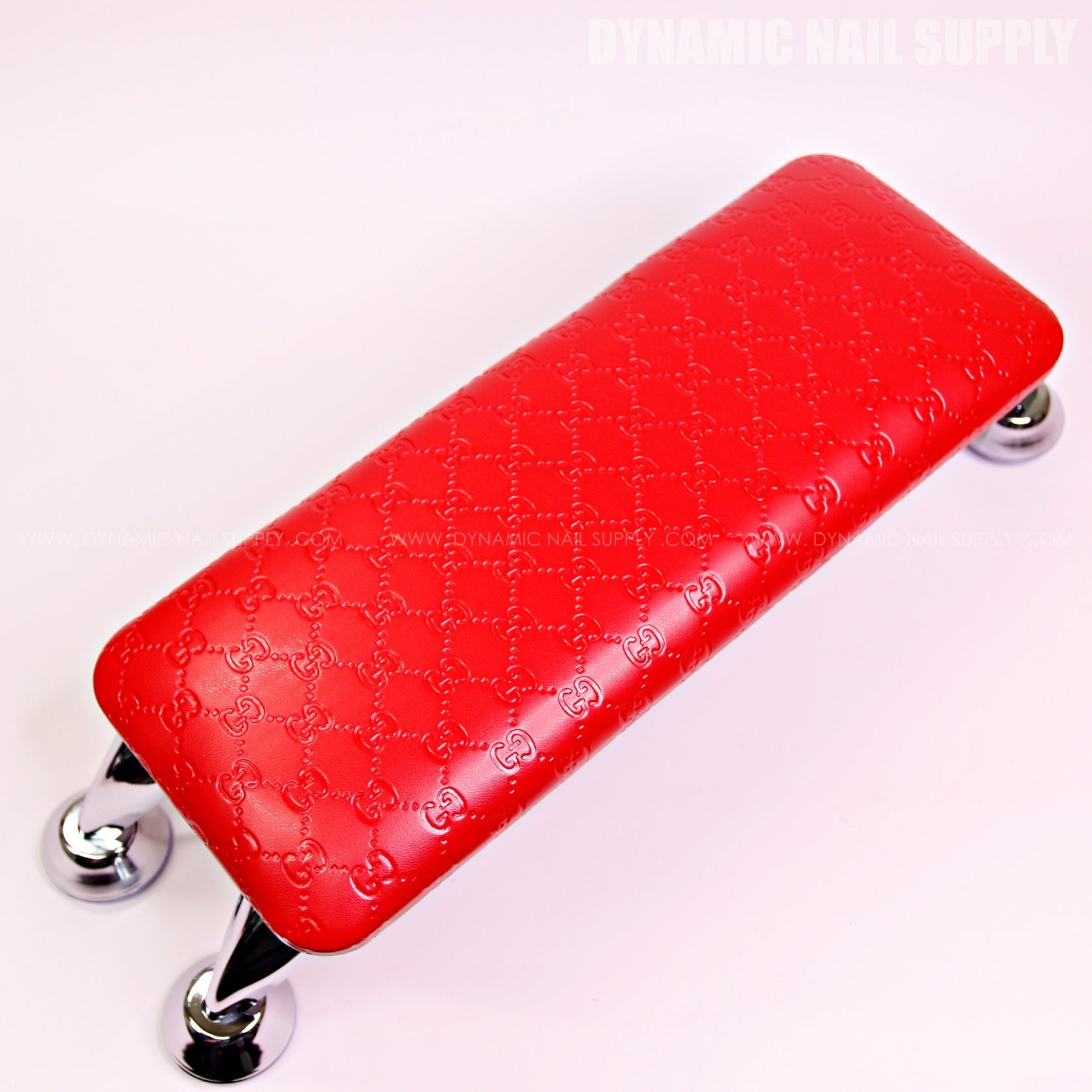 (HL032 - Red GCI Engraved) Armrest for Nail Table Manicure Services (Reposabrazos Para Manicura)