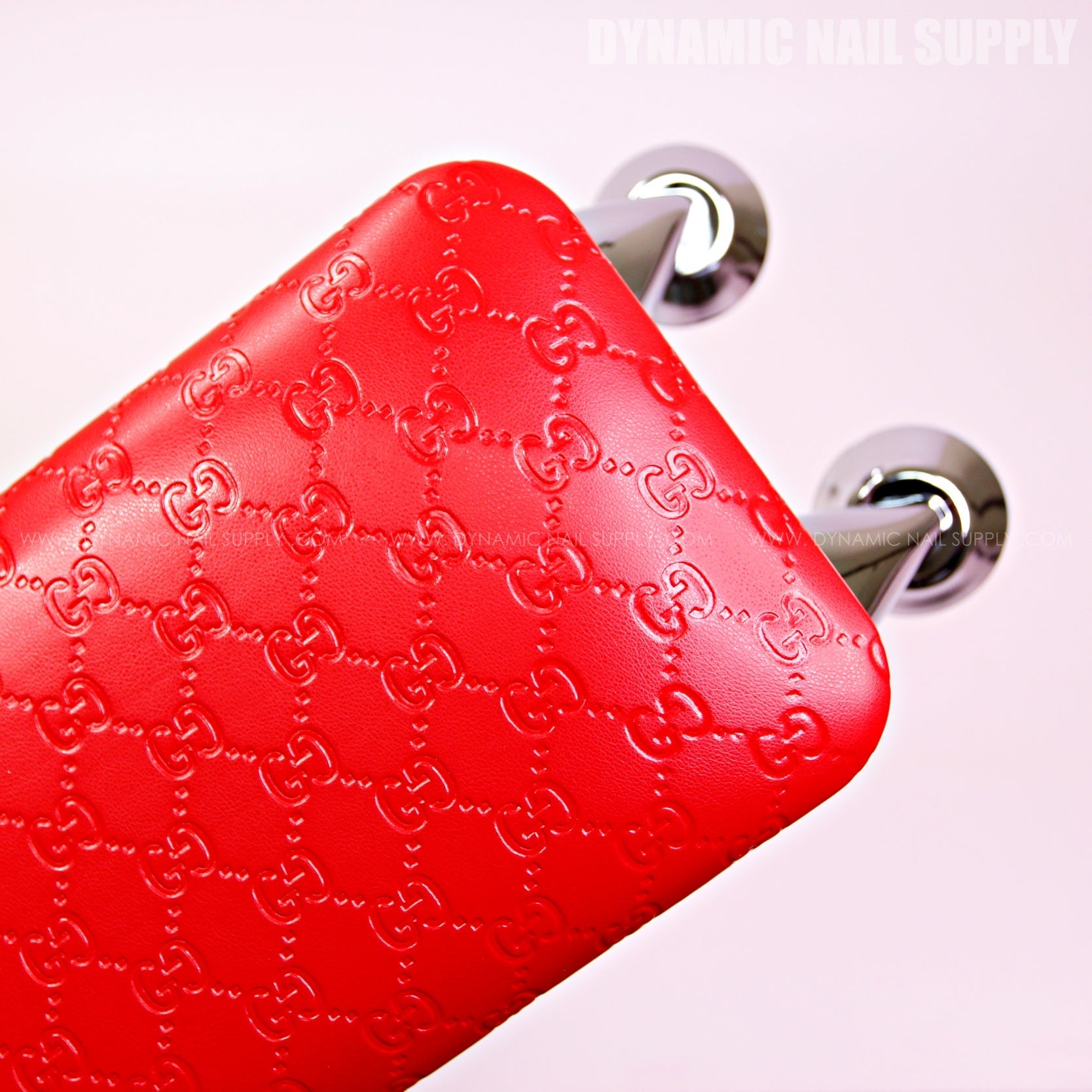 (HL032 - Red GCI Engraved) Armrest for Nail Table Manicure Services (Reposabrazos Para Manicura)