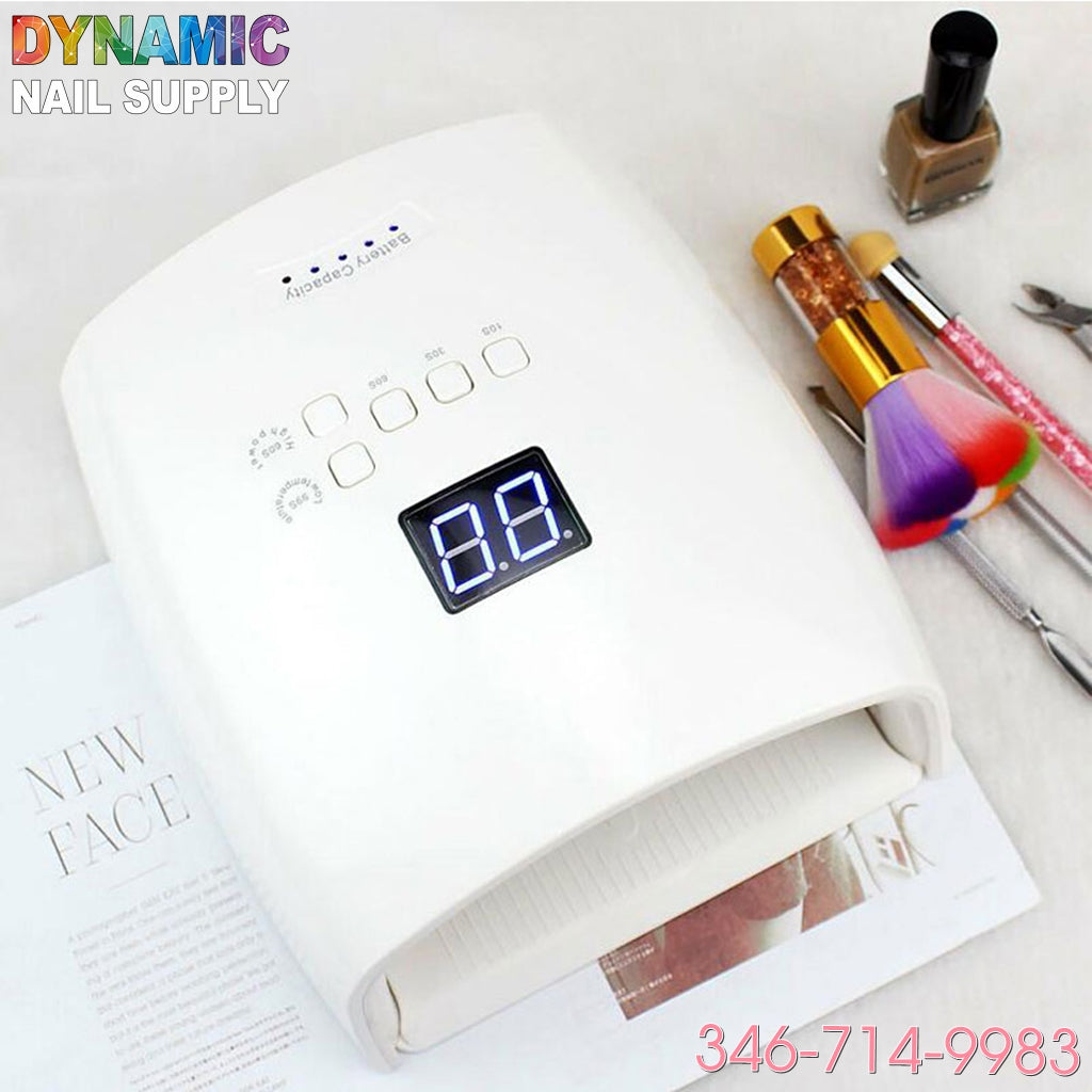 Cordless LED / UV Lamp - UV gel nail dryer 48W Rechargeable & High-powder & Faster