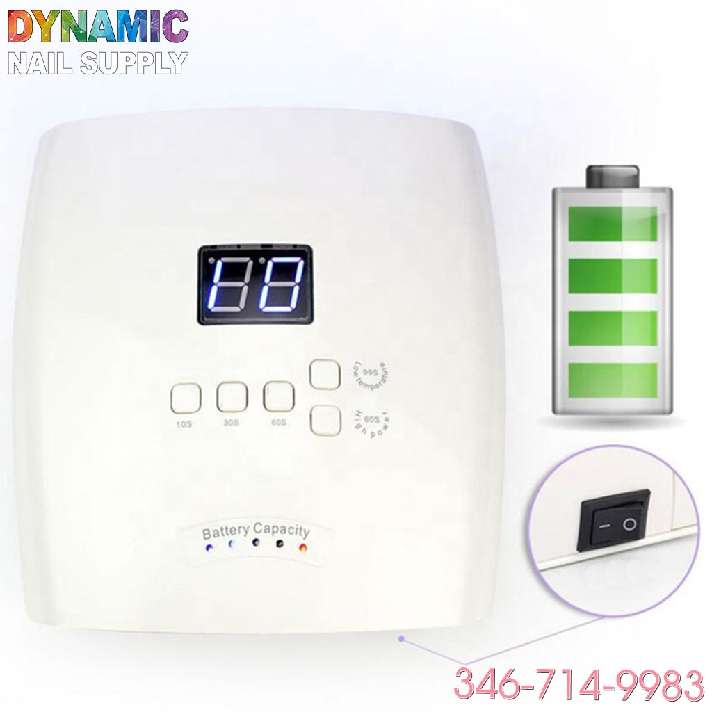 Cordless LED / UV Lamp - UV gel nail dryer 48W Rechargeable & High-powder & Faster