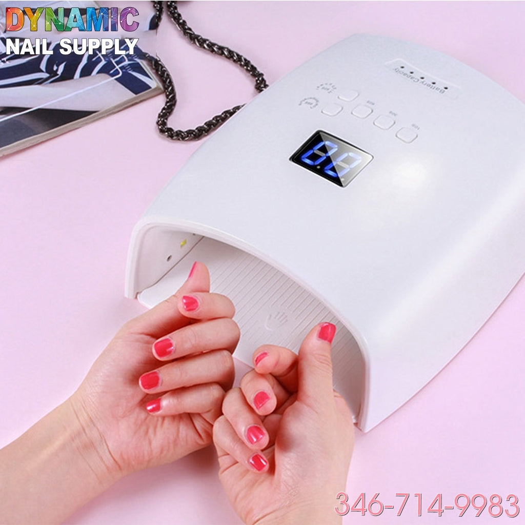 Cordless LED / UV Lamp - UV gel nail dryer 48W Rechargeable & High-powder & Faster