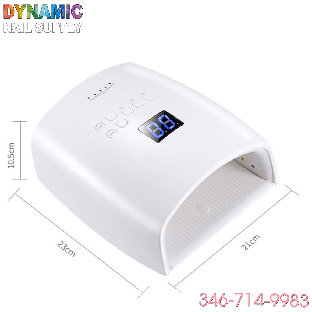 Cordless LED / UV Lamp - UV gel nail dryer 48W Rechargeable & High-powder & Faster