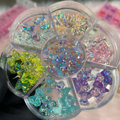60 pcs 3D Resin Bear Charms for Nails Art Designer